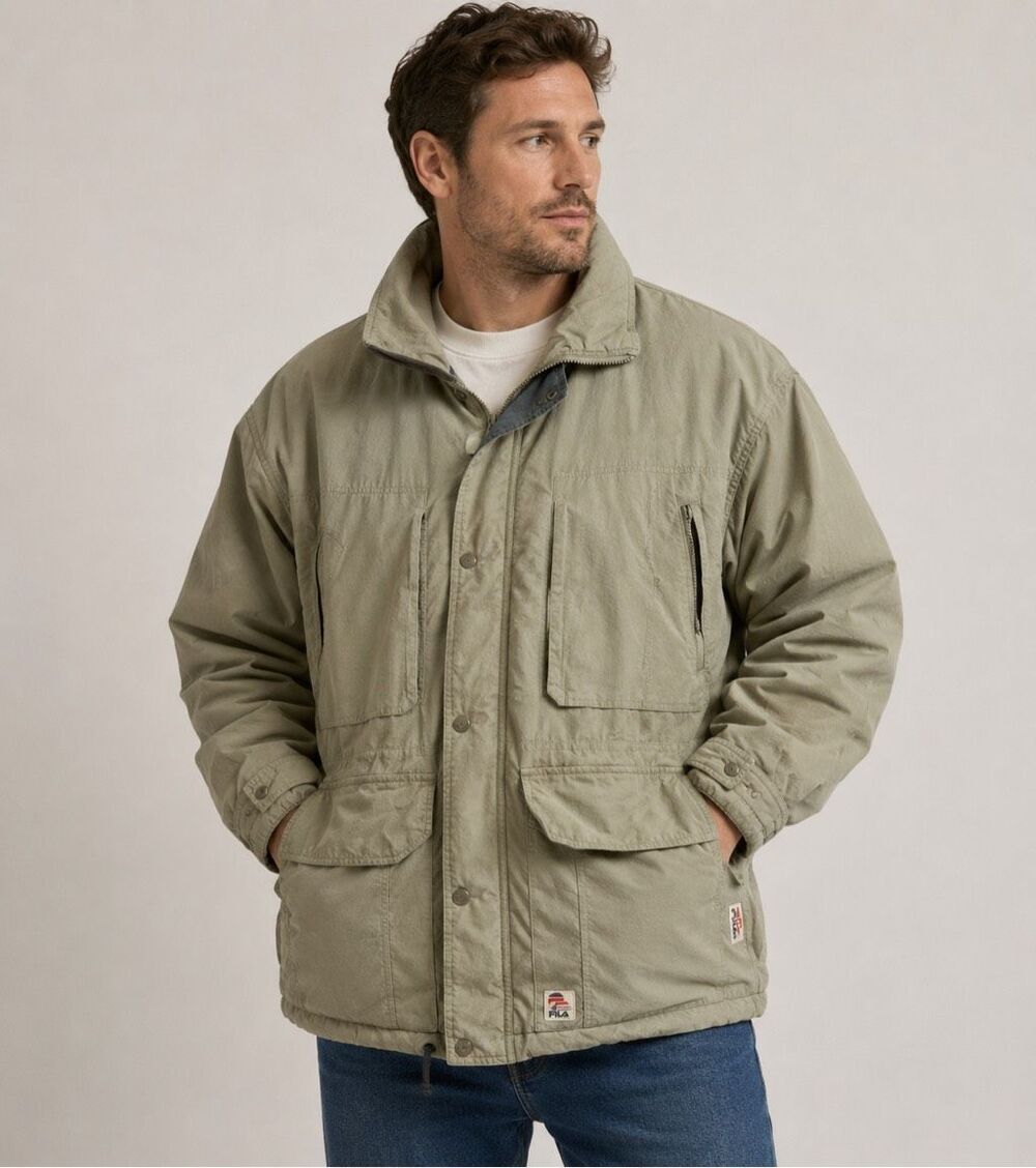 VTG Elho GORE-TEX Ski Jacket Light Olive Snow Parka Men’s Size 44